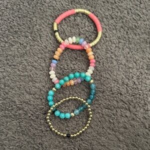 Allie + Bess Colorful Beaded Bracelet Set